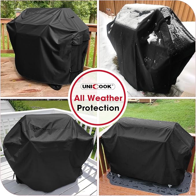 Unicook Grill Cover 60 Inch, Heavy Duty Waterproof Gas Grill Cover - Image 2