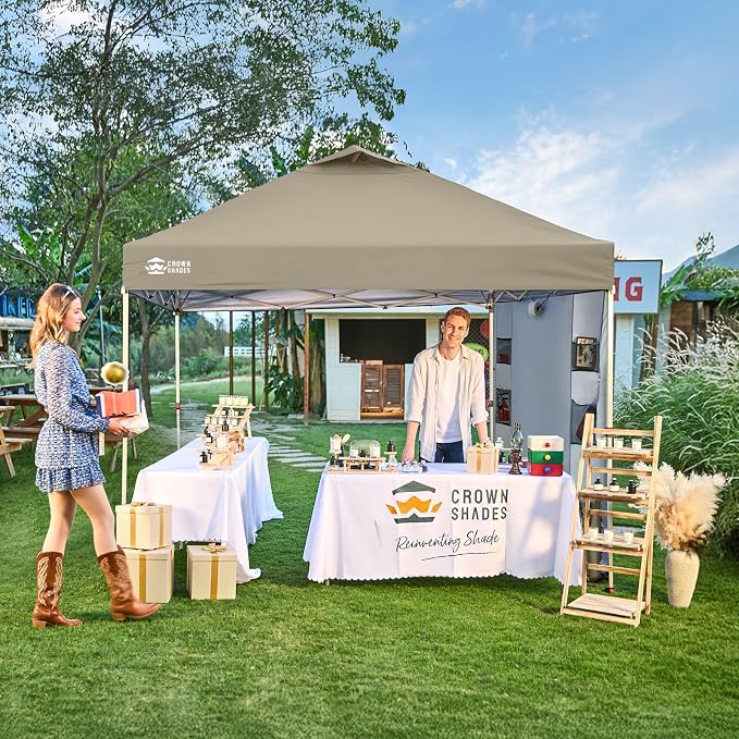 CROWN SHADES Canopy Tent 10x10 Pop Up Canopy Outdoor Shade - Image 3