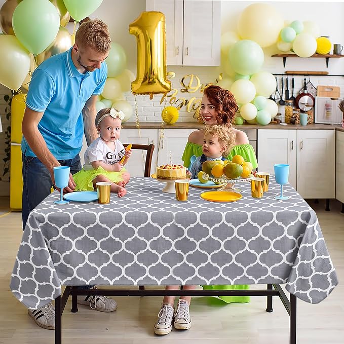 Nasitos 2 Pack Plastic Vinyl Tablecloth - Image 2