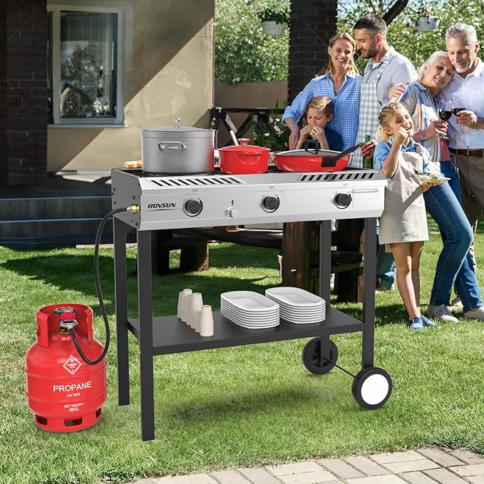 ROVSUN 3 Burner Outdoor Propane Burner - Image 7