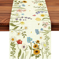 Summer Flower and Leaf Table Runner Seasonal Holiday Anniversary Indoor Outdoor by Unknown