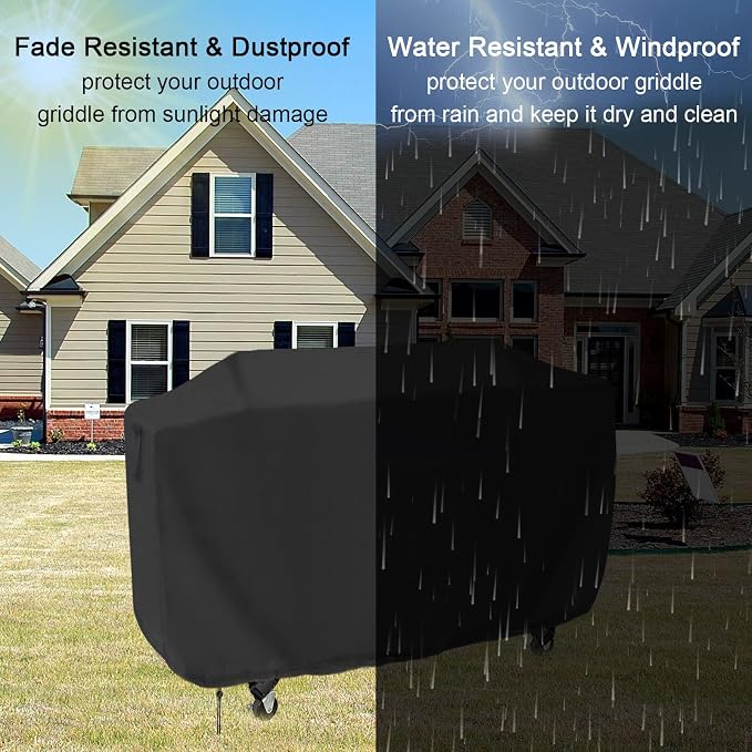 Flat Top Grill Cover for Royal Gourmet GD401 Propane Gas Grill, 68 Inches - Image 5