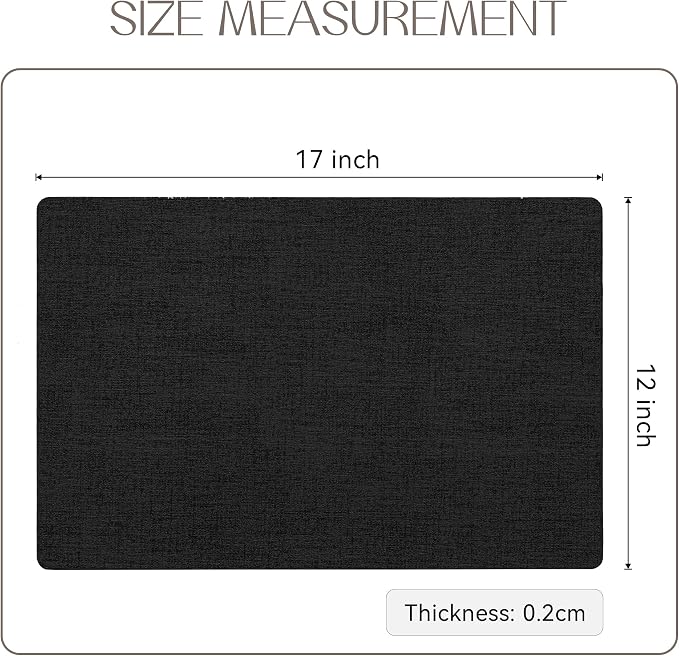 Romanstile Vinyl Placemats Set of 12-12 X 17 Inch - Image 6
