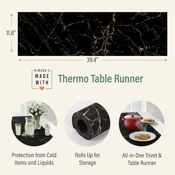 RIMONA'S Thermo Heat Resistant Table Runner and Trivet - Image 2