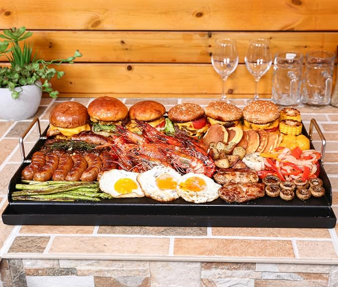 Nonstick Cast Iron Griddle for Gas Grill Nanoceramic Stove Top Griddle for Gas - Image 2