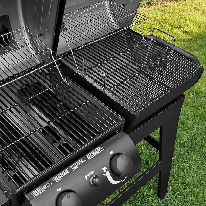 Char-Griller® Dual-Function 2-Burner 24, 000 BTU Propane Gas and Charcoal - Image 4