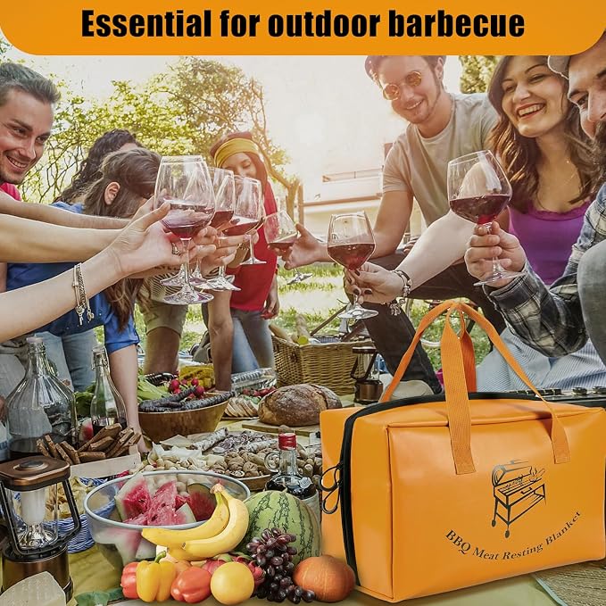 BBQ Blanket for Resting Meat, Insulated Meat Resting Bag, Meat Resting Bag - Image 7