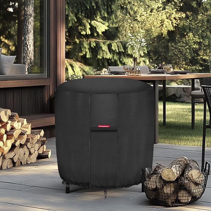 Porch Shield Fire Pit Cover Waterproof Outdoor 600D Round Firepit Cover - Image 6