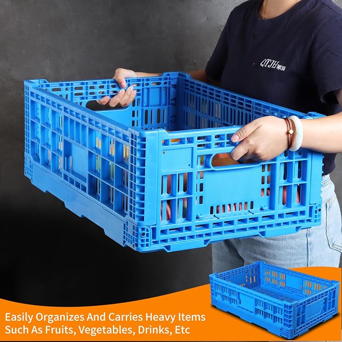 Collapsible Storage Bin Containe，52 Liter Transferheavy duty plastic storage box - Image 2