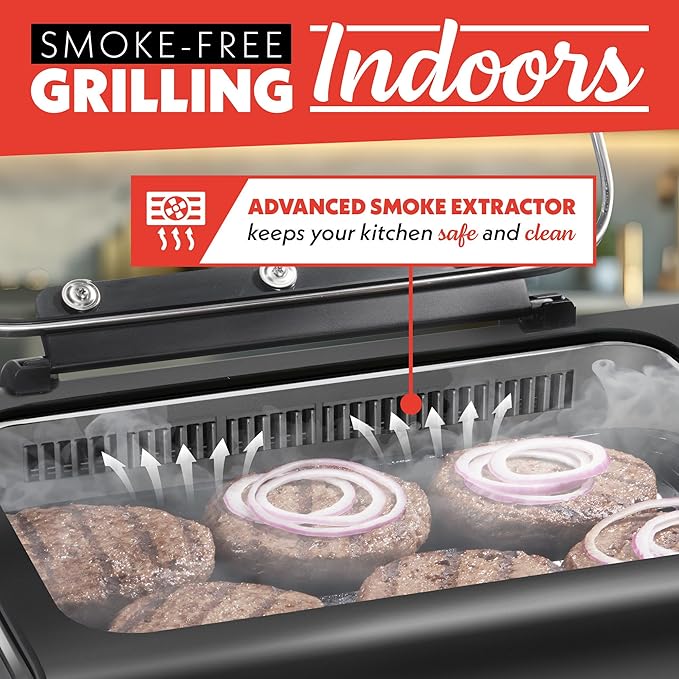 Gourmia Smokeless Indoor Grill & Air Fryer - Image 2