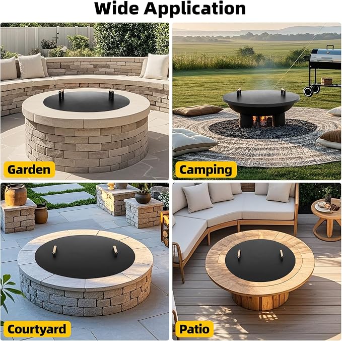 G GOOD GAIN Firepit Lid Round 38 Inch - Image 8