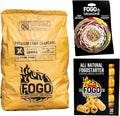 FOGO Super Premium Hardwood Lump Charcoal 17.6 Pound Bag, Fogostarters Natural by FOGO