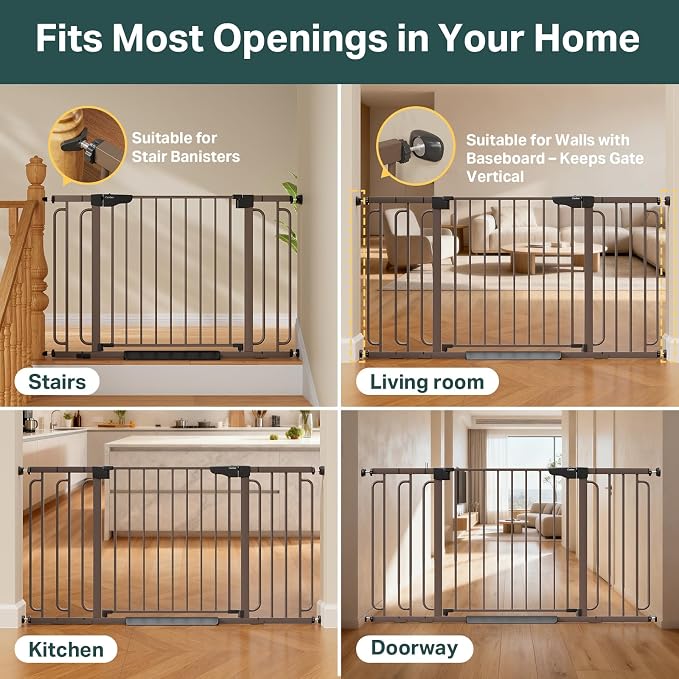 Cumbor 29.7-59" Extra Wide Baby Gate - Image 5
