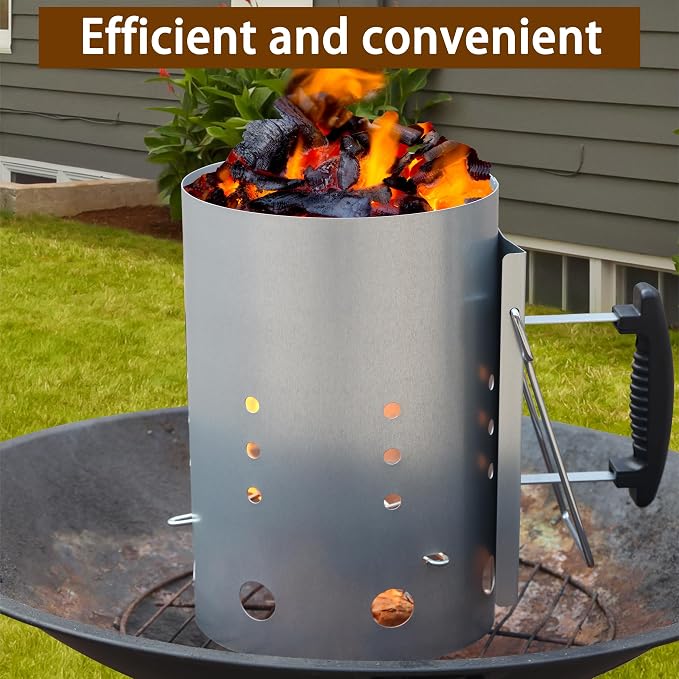 E500 Larger Charcoal Chimney Starter - Image 4