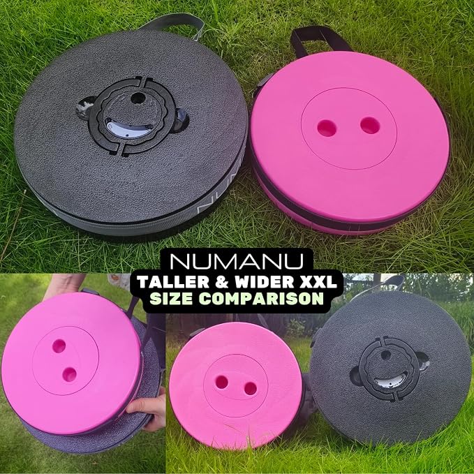 NUMANU 2025 Upgraded XXL Collapsible Stool 19.7", 1000lbs Max Weight, Wider & - Image 6