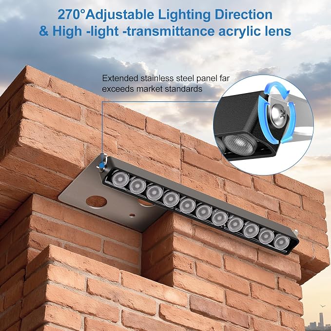 12W Retaining Wall Lights LED Hardscape Lighting Low Voltage Step Lights Warm - Image 4