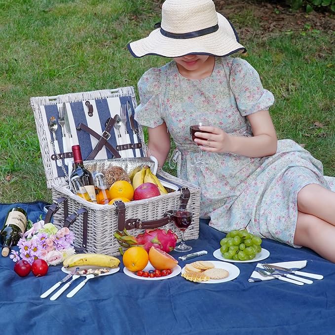 Picnic Basket Sets for 4 Persons - Image 8