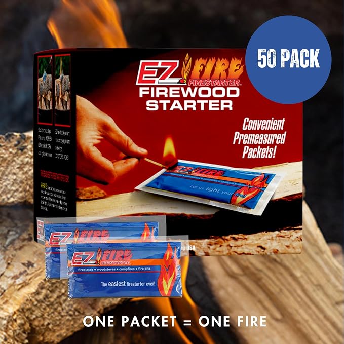 – All-Natural Fire Starters for Campfires, Fire Pits, BBQs & Fireplaces – Long - Image 2