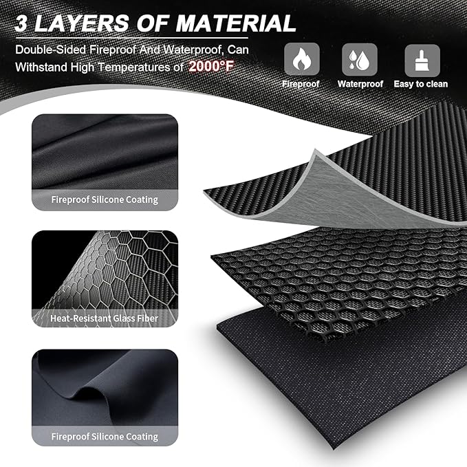 Large 60 x 42 Inch Under Grill Mats - Image 2