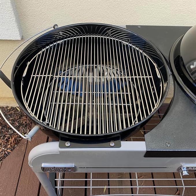Hinged Cooking Grate for 22” Charcoal Grill, Round Charcoal Grate for Weber 7436 - Image 8