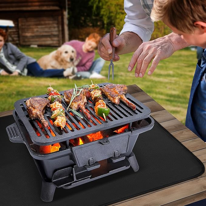 SUNICO Heat Resistant Mats for Countertop and Grill Table, Fireproof Small - Image 6