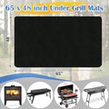 Grill Pad Floor Mat 65 x 48 Inch Fiberglass Silicone Outdoor