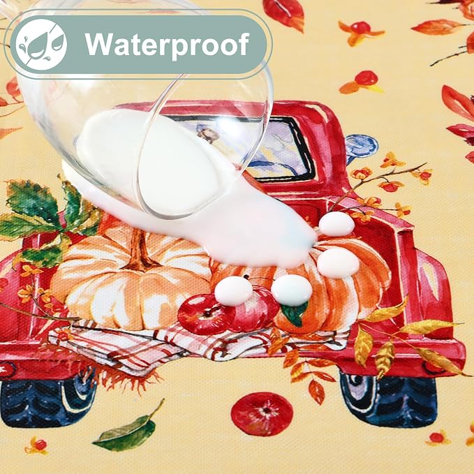 misaya Rectangle Waterproof Vinyl Table Cloth, Wipeable Tablecloth - Image 2