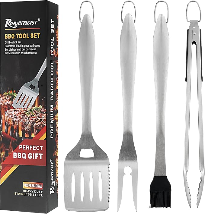 ROMANTICIST 4pcs Heavy Duty Grill Accessories by ROMANTICIST