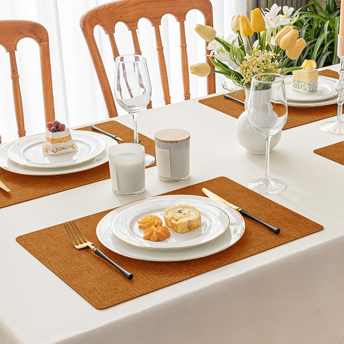 Romanstile Vinyl Placemats Set of 4-12 X 17 Inch - Image 2