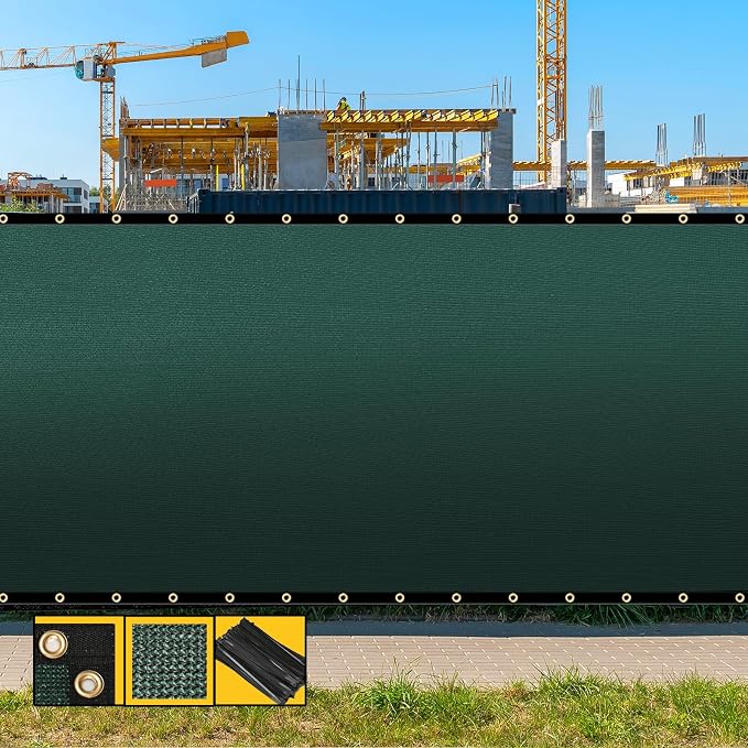 Customized 8' x 14' Green Fence Privacy Screen, by SHADESPEARE