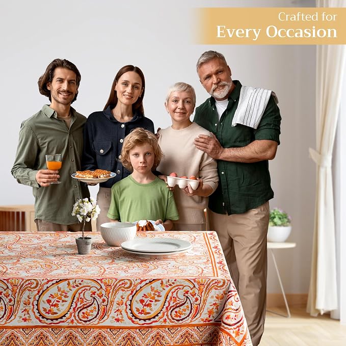 Maison d' Hermine Table Cloth Rectangle Table 100% Cotton 70 x 120 Inches Fall - Image 6