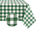 Romanstile Square Vinyl Tablecloth, 100% Waterproof Buffalo Gingham Plastic by Romanstile