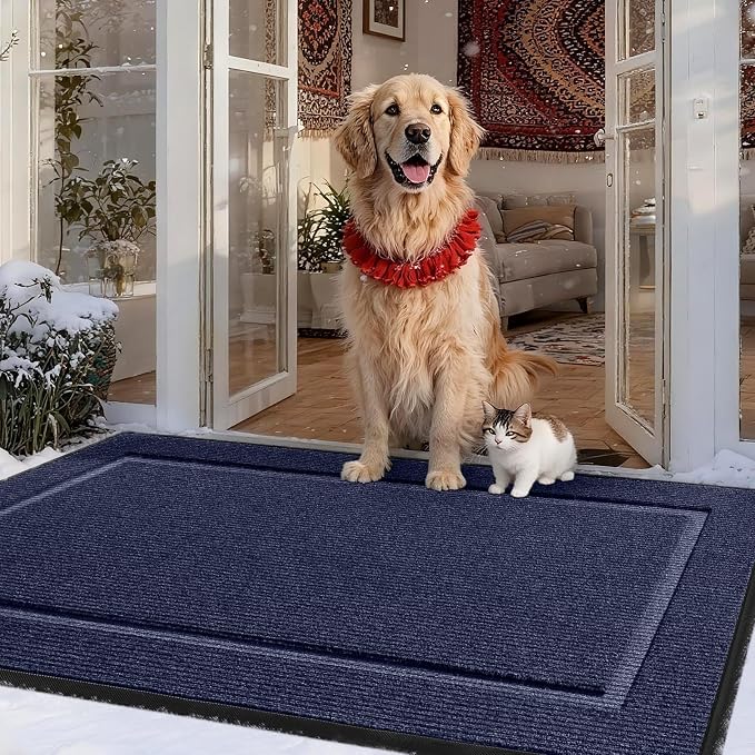 Extra Large Front Door Mat Outside Entrance Indoor Doormat, Outdoor Door Mats by IMHOME