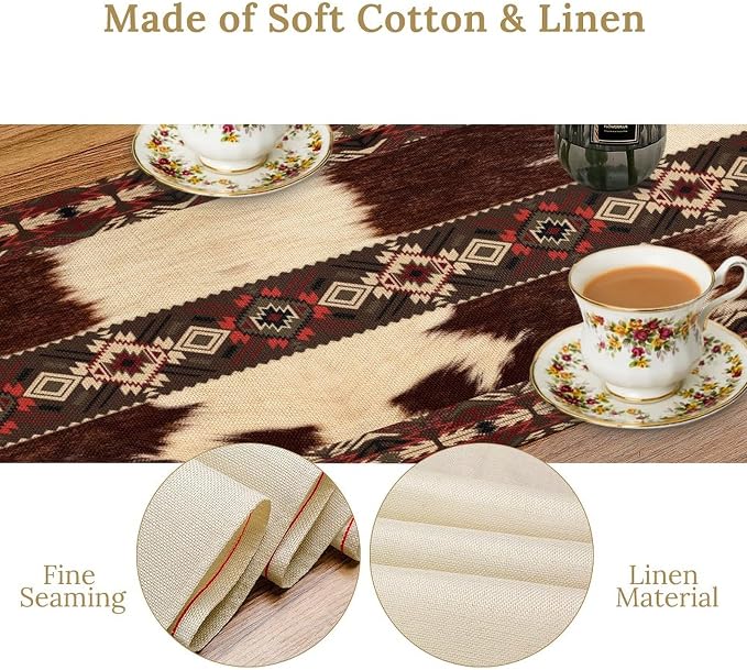 Cowhide Table Runner - Image 4
