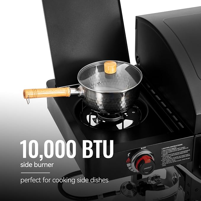 2-Burner Gas and Charcoal Combo Grill - Image 6