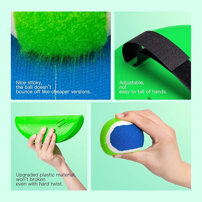 EVERICH TOY Upgraded Toss and Catch Ball Game Set, Kids Toy Stocking Stuffers - Image 4