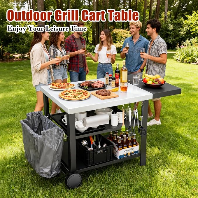 Outdoor Kitchen Island, Grill Cart - Image 8