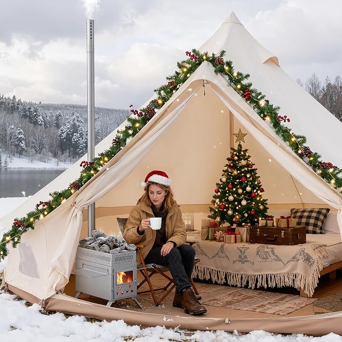 Sauna Hot Tent Stove, Rocket Camping Wood Burning Stove - Image 7