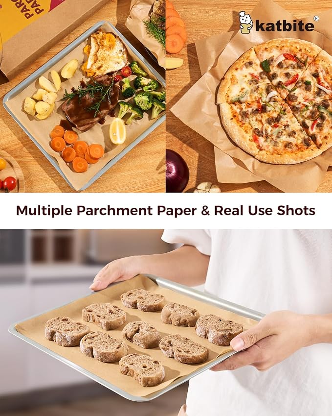 Katbite 200Pcs 12x16 In Unbleached Parchment Paper - Image 5