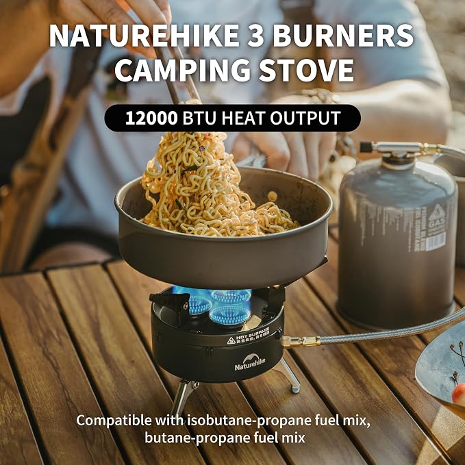Naturehike Camping Gas Stove for IGT Table, Portable Isobutane Stove - Image 2