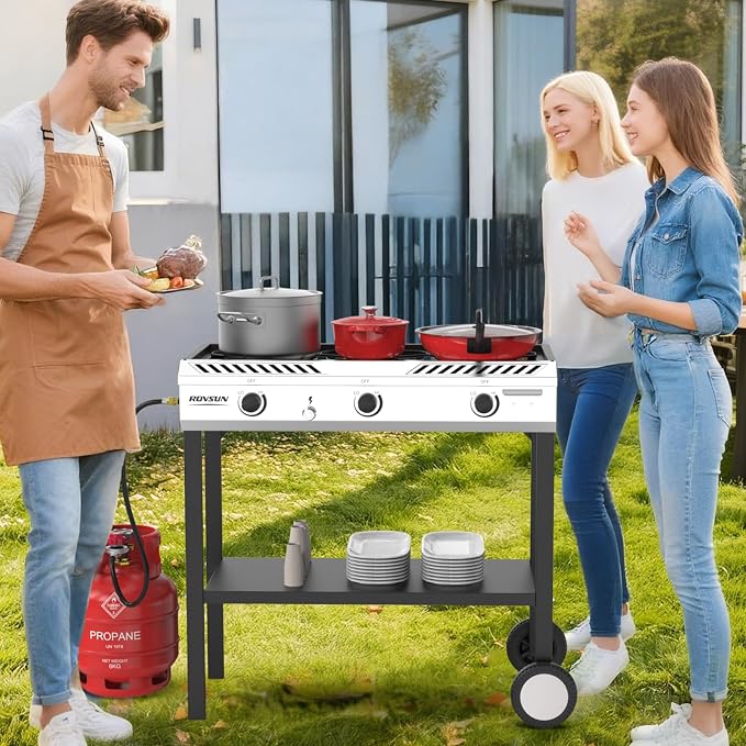 ROVSUN 3 Burner Propane Stove - Image 7
