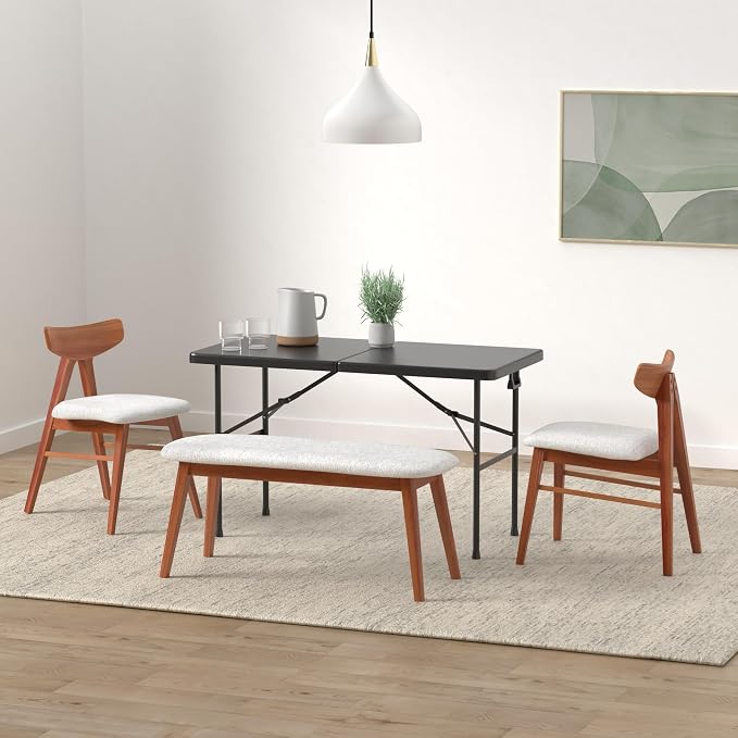 Best Choice Products 4ft Plastic Folding Table, Indoor Outdoor Heavy Duty - Image 2