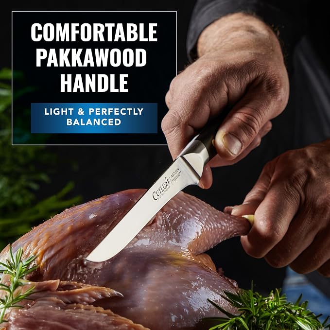 Cutluxe Butcher Carving Set – Cimeter Breaking & Boning Knives - Image 4