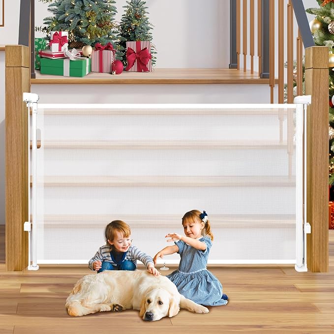 Retractable Baby Gates Dog Gate by Pravoluxmax