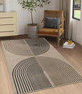 Easy Jute Rainbow Area Rug, 3x5 Indoor Outdoor Entryway Rug Washable Non-Slip by Rugalia