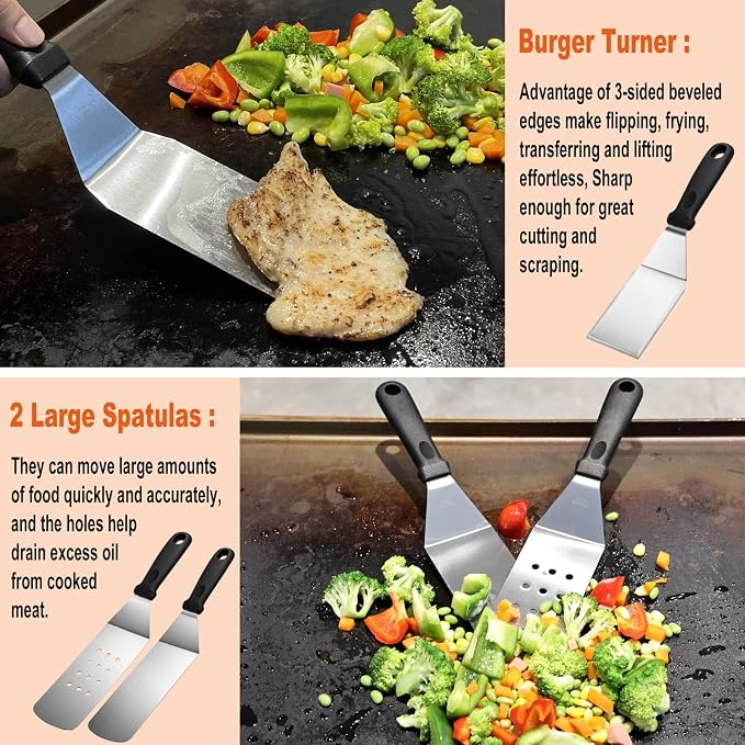 38PCS Griddle Accessories Kit, Professional Grill Tools Set - Image 4