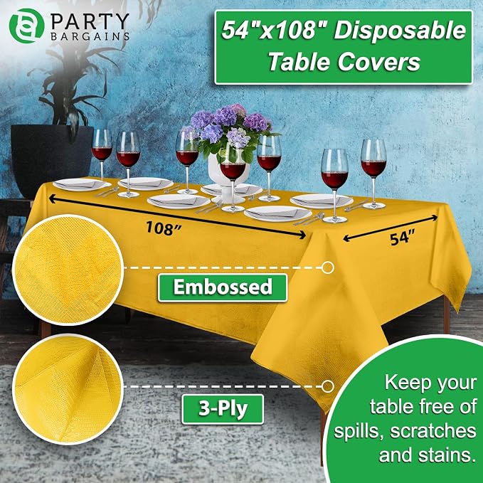 PARTY BARGAINS 40 Disposable Table Covers - Image 3