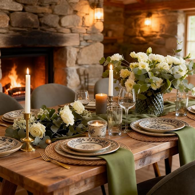 Round Woven Placemats 12 inch Set of 10 - Image 8