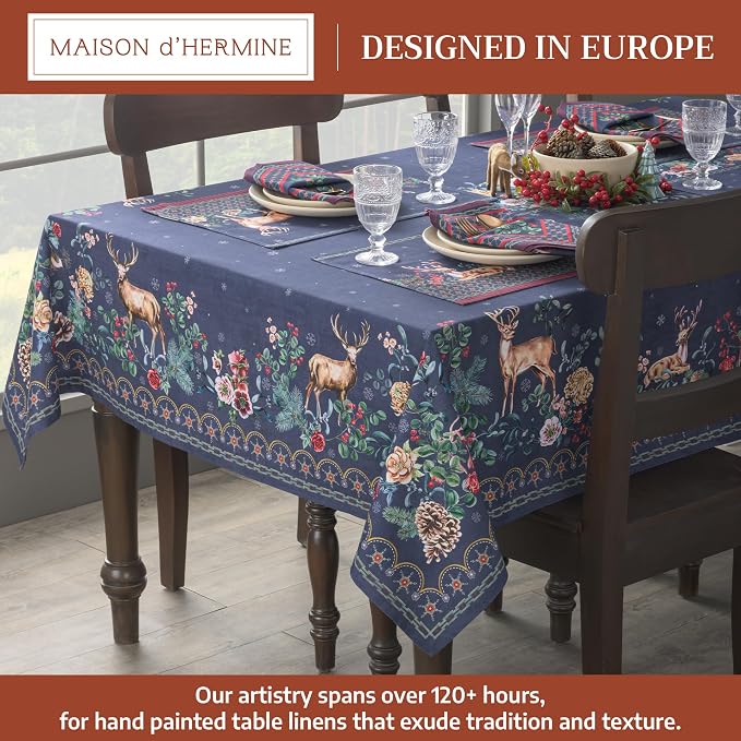Maison d' Hermine Table Cloth Rectangle Table 100% Cotton 54 x 72 Inches Fall - Image 2