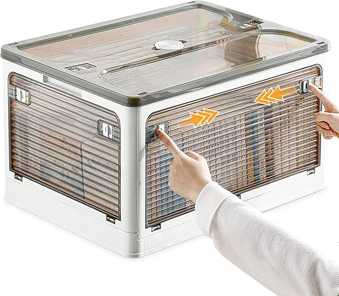 Collapsible Storage Bins with Lids, Closet Organizers, Dorm Room Essentials - Image 6